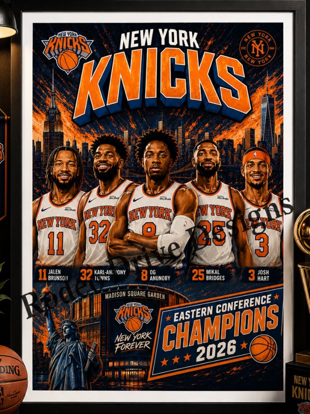 Knicks Eastern Champions 11x17 Poster